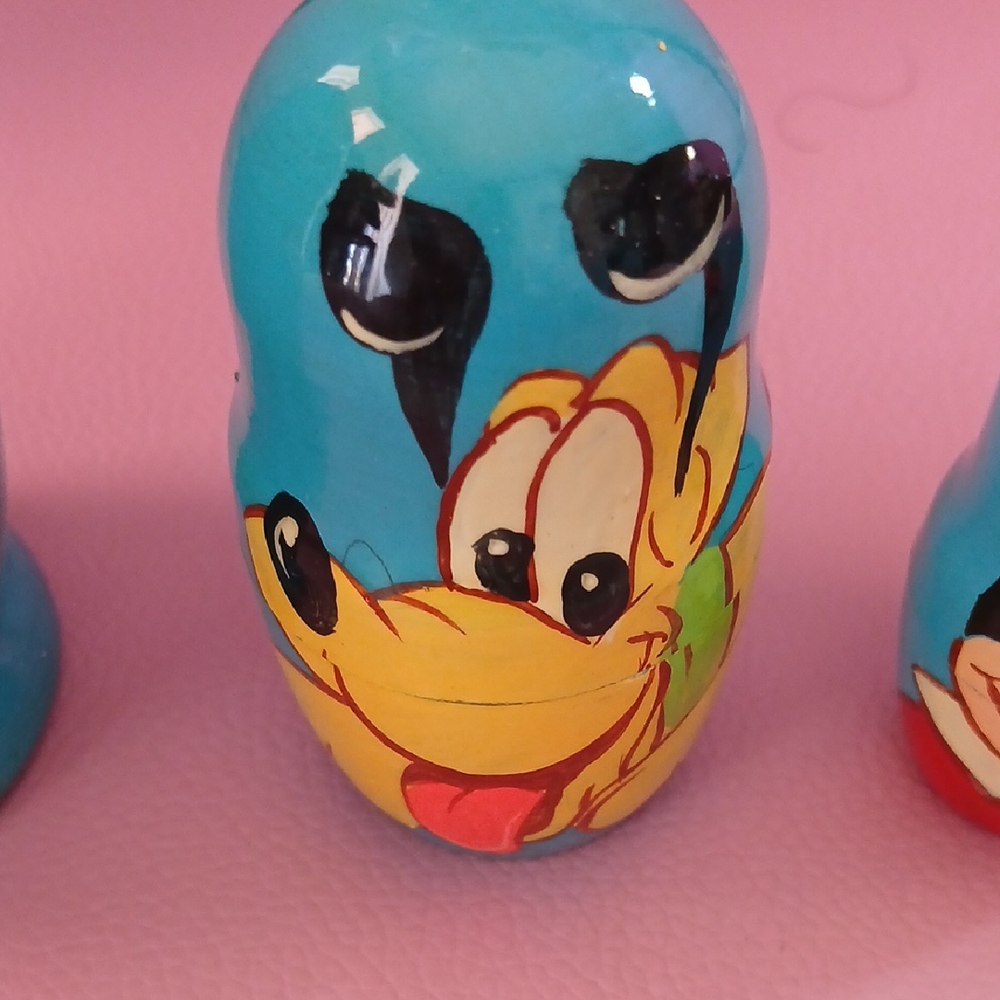 Disney Character Nesting Dolls - Blue and Red - Picture 3 of 7